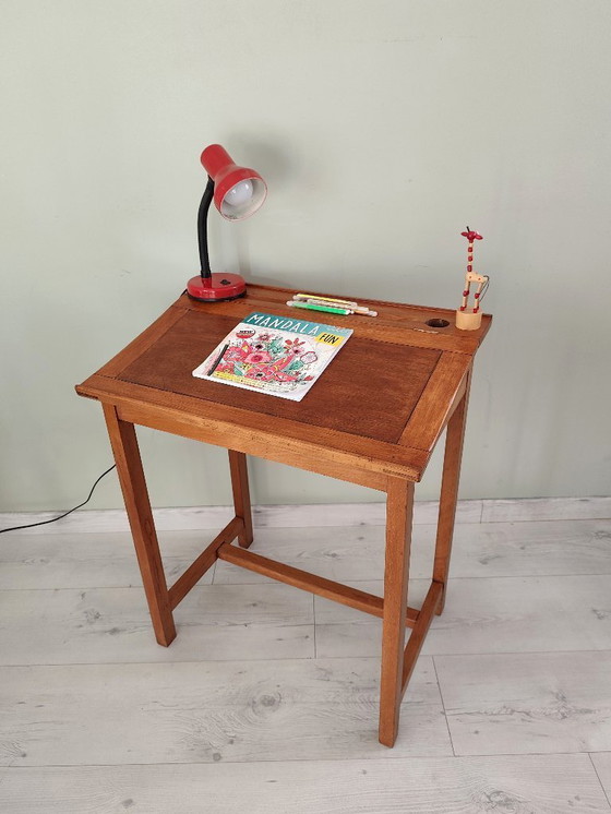 Image 1 of antiker Schulschreibtisch