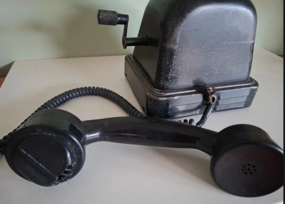 Image 1 of Vintage Bakelite Telephone from 1954: Belgian design atea