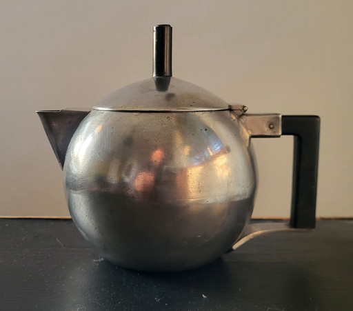 Tinnen Art Nouveau theepot GERO, Theodorus Hooft