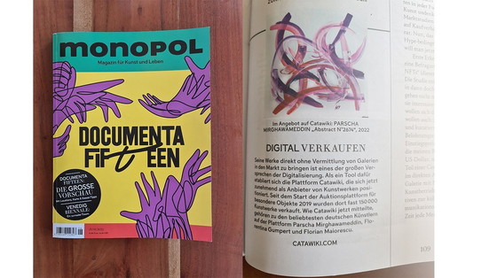 Image 1 of Parscha MIRGAWAMEDDIN - Confetti Cannon XXL - Artist's Canvas