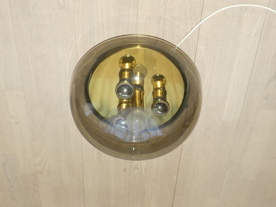Kaiser Ceiling Light Plafonier Sconce Smoked Glass Brass – Kaiser Leuchten (photo 13 of 18)