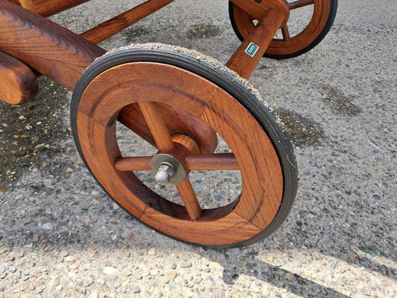Image 1 of Barkers Traditionals teak lounger with Pandi mattress cushion