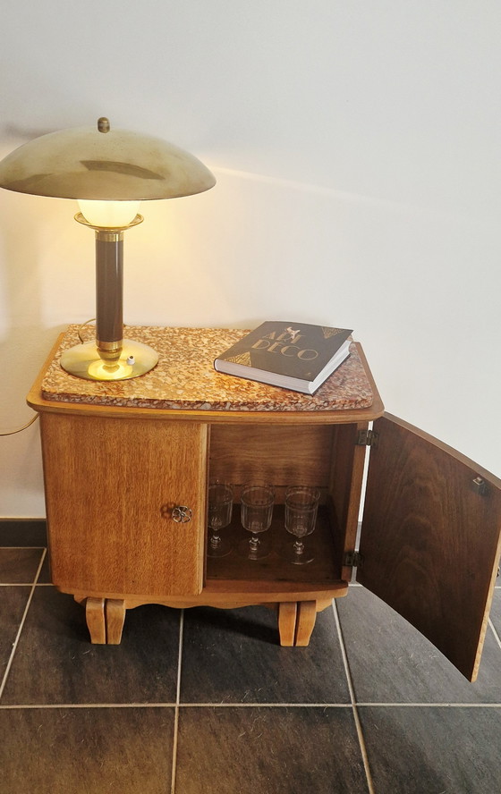 Image 1 of Meuble style Art déco- Chêne er hêtre- années 1950