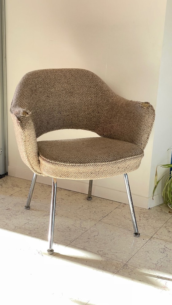 Sillón KNOLL Años 70 – Sillas auxiliares, Lana, Metal (photo 3 of 27)