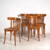 Lot de quatre Chaises de salle à manger antiques en bois courbé LIGNA – Tchécoslovaquie, circa 1960 #6 (photo 9 of 40)