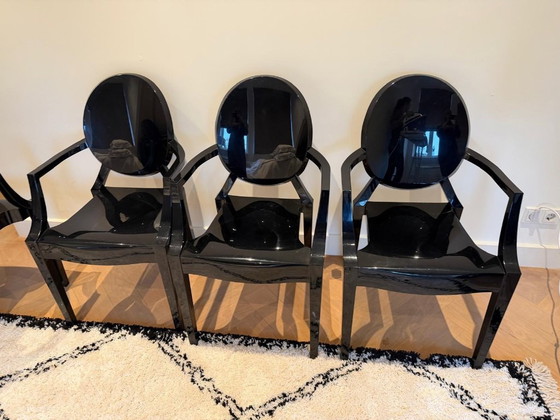 Image 1 of Set di 4 poltrone Kartell Louis Ghost Philippe Starck