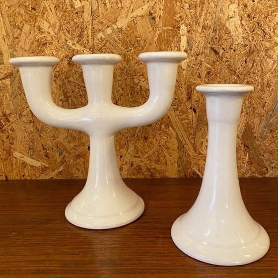 Image 1 of 2 candelabros Asbo Stentøj Dinamarca