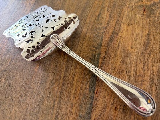 Paletta da portata per asparagi in argento antico Art Nouveau esclusiva – Schwarz & Steiner Vienna (160 g) (photo 6 of 7)