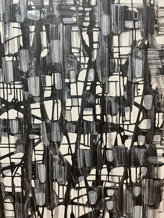 Image 1 of Natia Antadze Abstracte compositie XXL