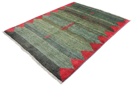 Image 1 of Original Perserteppich Gabbeh Ghashghai Orientteppich 214 cm x 172 cm Alt Natur