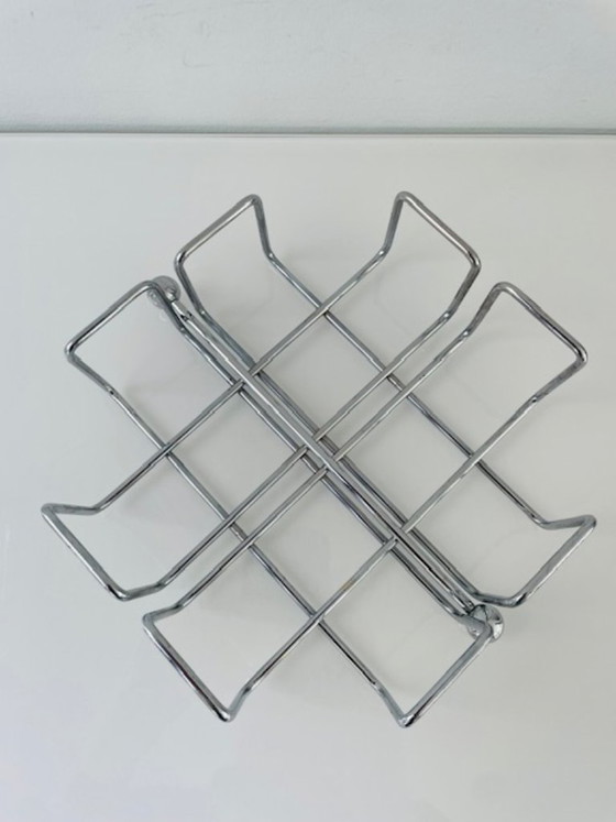 Image 1 of Retro chrome napkin holder with weight