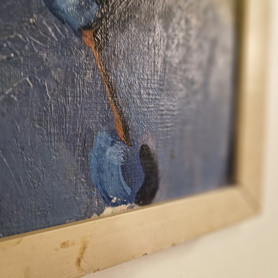 Image 1 of Óleo sobre lienzo Mari Trappeniers pintura antigua