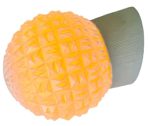 Vintage White Porcelain Wall Light, 1970s