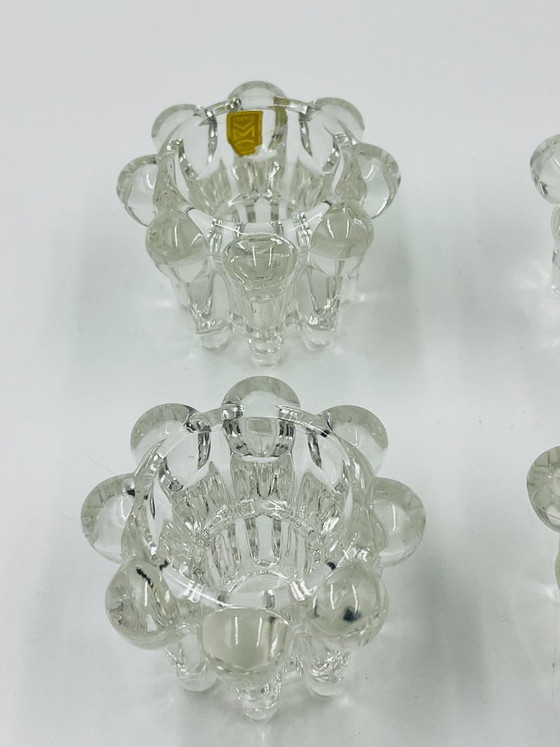 Set of 6 Vintage Flower Candlesticks by VMC Reims - 1960s – Candle holders, Glass (photo 4 of 12)