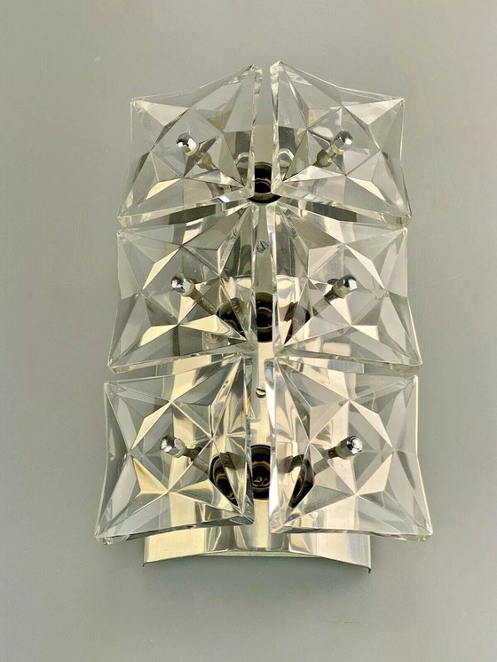 Image 1 of 60's 70's Kinkeldey Wall Light verre Space Age Design 60's 70's