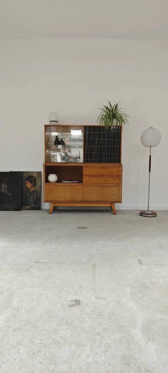 High buffet / Sideboard U 372 / 386 by B Landsman and H Nepozytek 60 – Jitona, Display cabinets, Wood, Glass (photo 23 of 40)