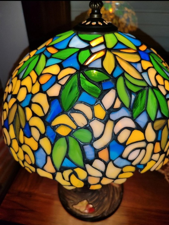 Tiffany style lamp, designer signature – Table lamps, Crystal (photo 7 of 12)