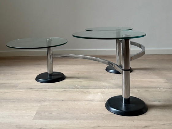 Image 1 of Table basse de rassemblement à plusieurs niveaux