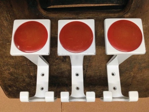 Vintage retro space age coat hooks