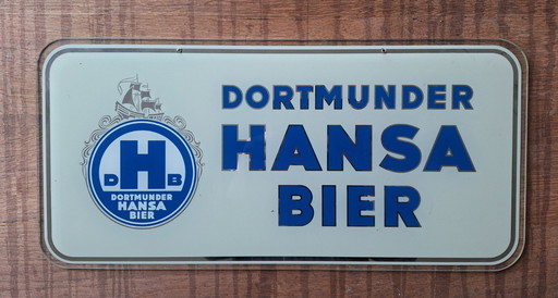 Advertising board Dortmunder Hansa Beer 