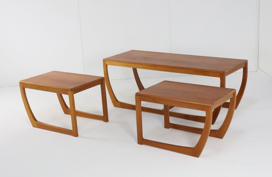 Image 1 of Beithcraft Coffee Table With 2 Nesting Tables 'Ratho' Vintage