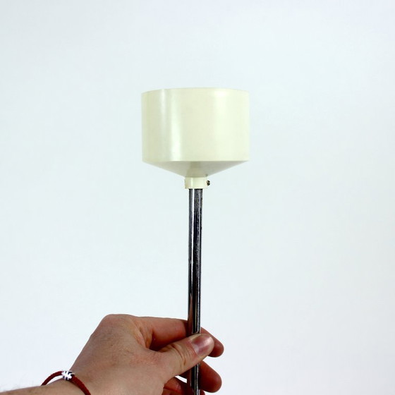 Image 1 of Enorme witte opaline plafondlamp, Tsjecho-Slowakije 1960