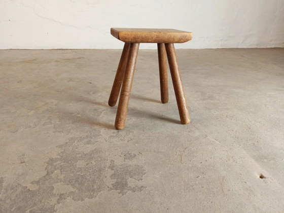 Image 1 of Vintage houten lage kruk