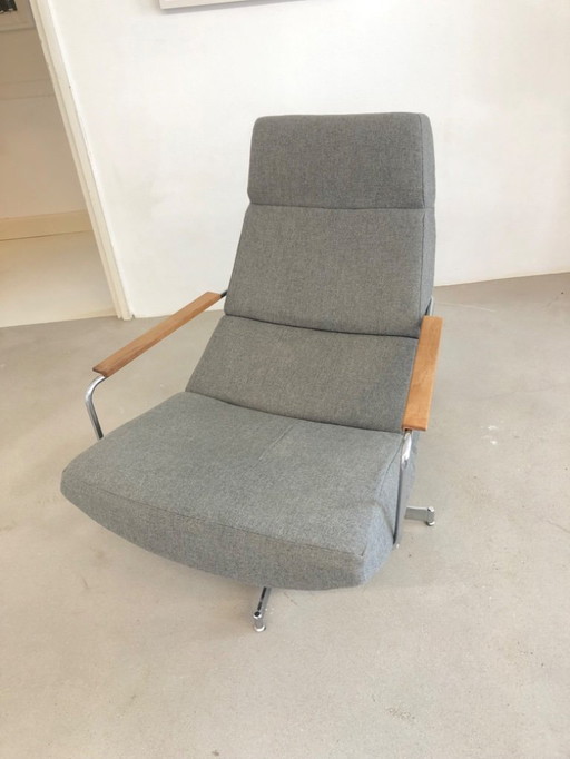 1 Hulshoff armchair gray fabric