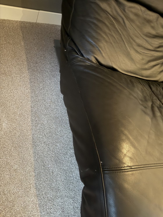 Image 1 of Sillón de diseño diván Jens Juul Eilersen de cuero negro