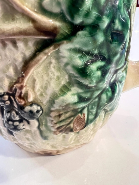 Rareté! Pichet, vase Art Nouveau original du fabricant anglais Minton, vers 1900, très bon état (photo 5 of 8)