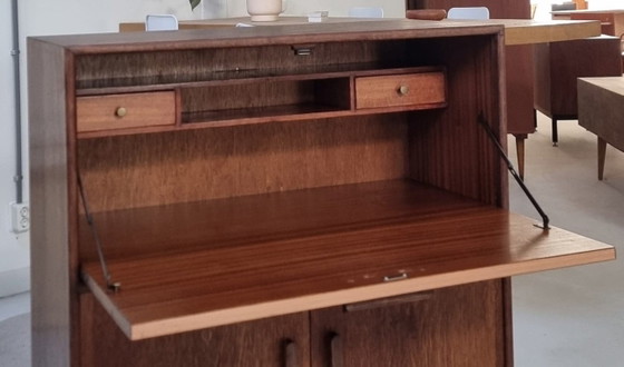 Mid Century Secretaire – Vitrinekasten, Wood (photo 5 of 18)