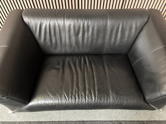 2-seater Sofa Rolf Benz 332 Leather Black 165x90, 2 seaters (photo 7 of 7)