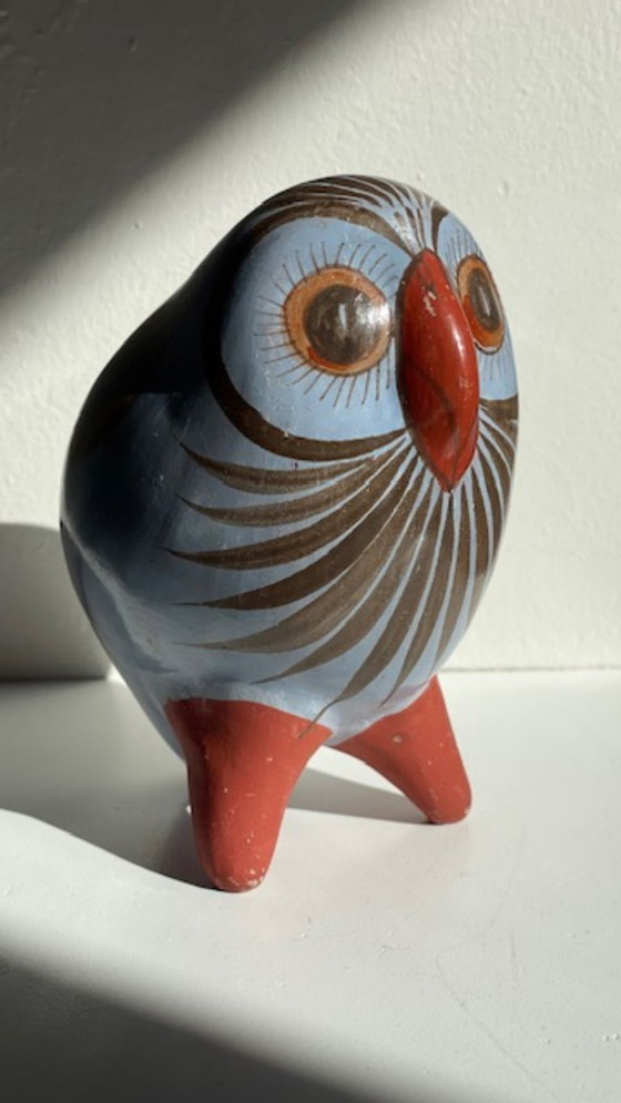 Vintage HANDCRAFTED Ceramic OWL – MEX JP, Decorative Objects (photo 3 of 35)