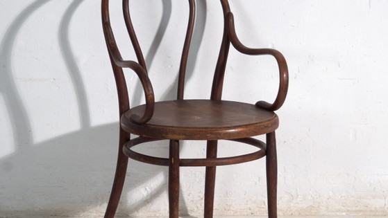 Antique bentwood Thonet armchair – Central Europe, circa 1900 – Metal (photo 3 of 40)