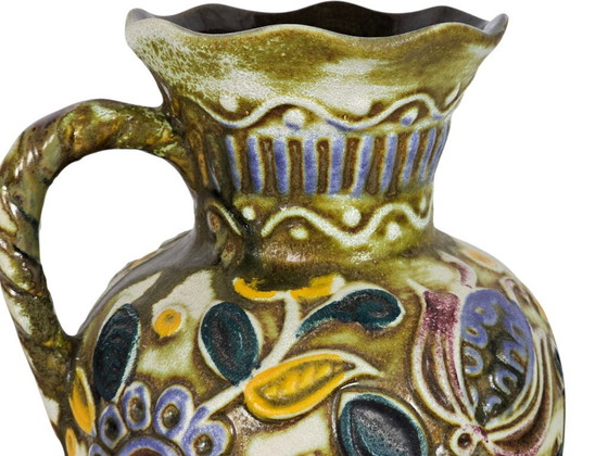 Image 1 of Bay Keramik - modelo 63-24 - W-Alemania - decoración floral - años 60