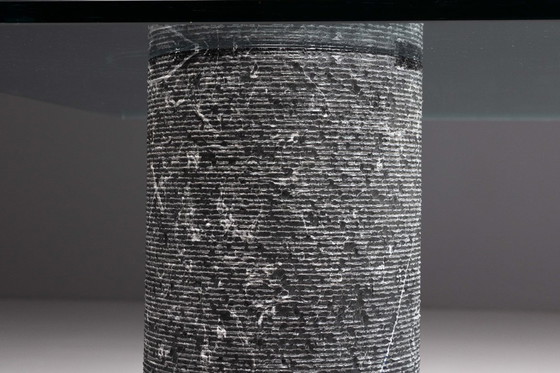 Image 1 of Esstisch aus Marmor und Glas von Massimo Vignelli, Italien, 1980er Jahre