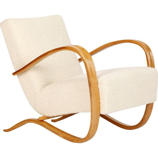Sedia Streamline H-269 vintage di Jindrich Halabala per Spojene UP Zavody, anni '30