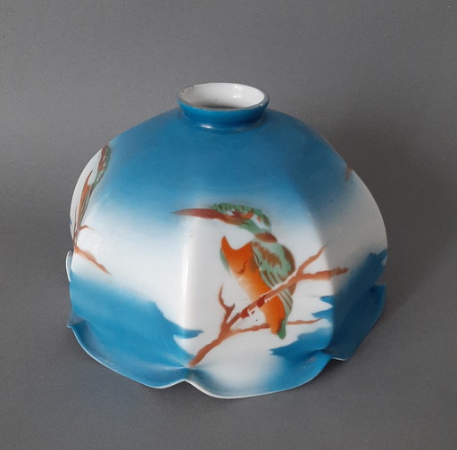 Lampada con martin pescatore degli anni '30