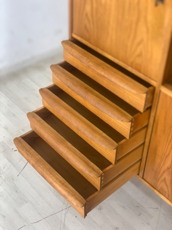 Image 1 of Vintage HellerauDish cupboard Living room cupboard highboard