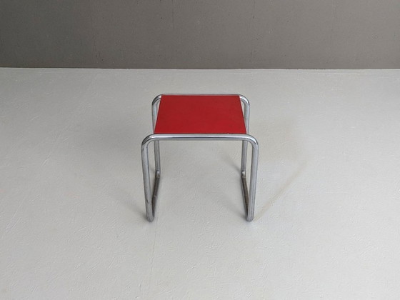 Image 1 of Taburete de cantina Bauhaus B 9 de Marcel Breuer, década de 1930