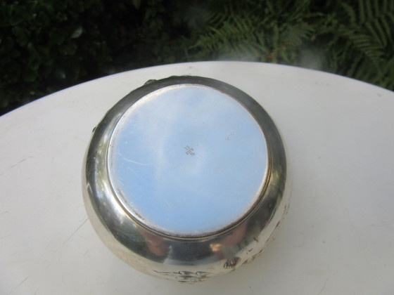 WMF Art Nouveau Antieke Kom met Zwenkhandvat, Verzilverd, Gestempeld WMFM – Schalen, Metal, Silver (photo 5 of 16)