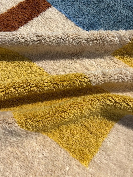 Image 1 of Moroccan Berber Mrirt Rug 200x300 cm, Modern Interior Living Room Rug, Authentic Moroccan rug, Berber carpet, Genuine Wool rug, 