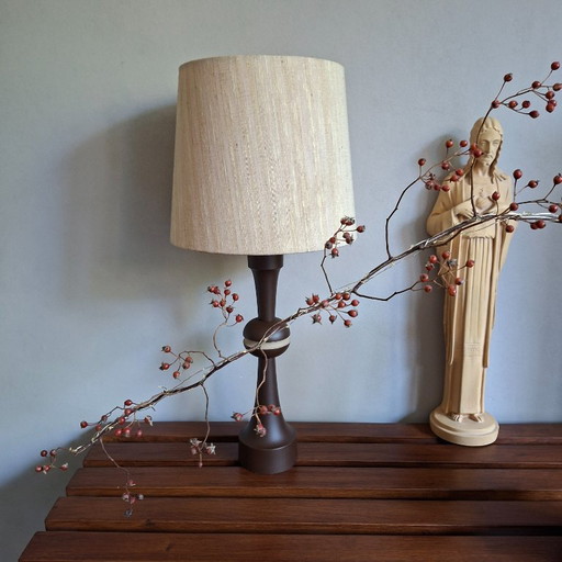 Dutch Design Mid Century Modern Style Raak Amsterdam Table Lamp – tafellampen, Textile, Wood