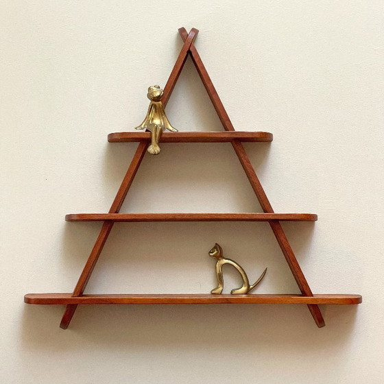 Teak Houten Wandrekje Scandinavisch Mid Century Design Vintage Retro – Wood (photo 12 of 17)