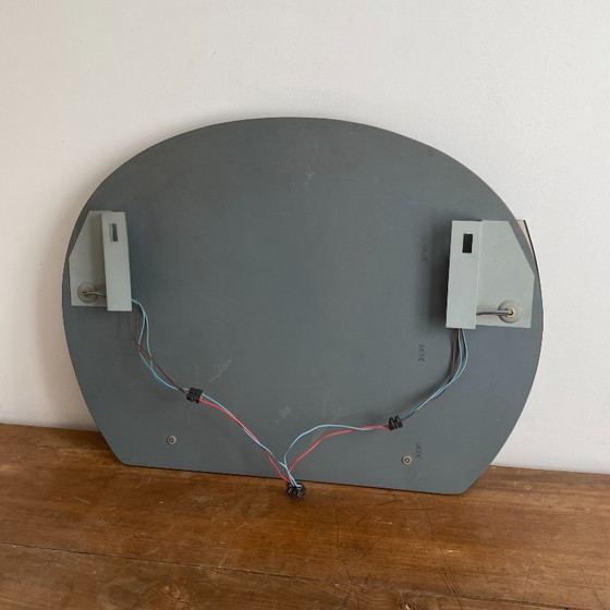 Image 1 of Miroir Veca  2 appliques  et tablettes. Italie. 1970