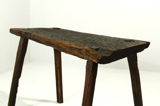 Image 1 of Mesa de trabajo primitiva del siglo XIX