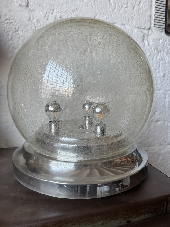 Image 1 of 1970s Space Age bubble glass table lamp
