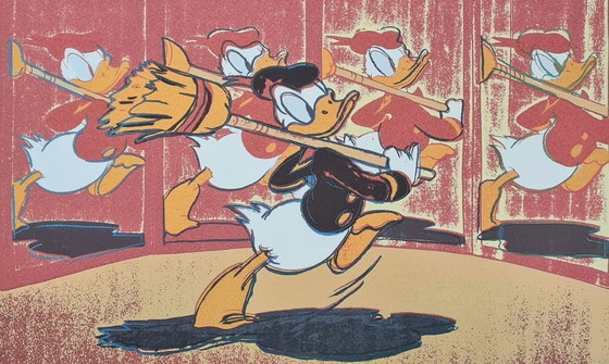 Image 1 of D'après Andy Warhol, Donald Duck, années 1980, lithographie