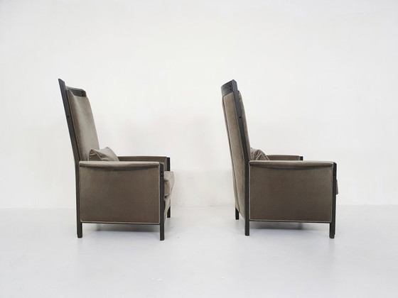 Image 1 of Ensemble de deux fauteuils lounge Umberto Asnago pour Giorgetti « Peggy 63970 », 1990