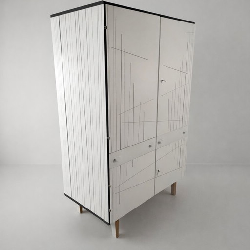 Vintage Wardrobe in Ash by Francisek Mezulanik, 1970